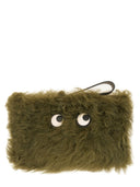 Anya Hindmarch "Shearling Eyes" Clutch -Tasche