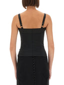 Dolce & Gabbana Satin Bustier Top