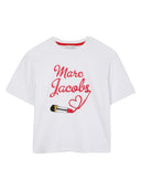 Marc Jacobs "Lipgloss" Logo T -skjorte