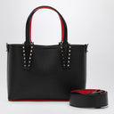 Christian Louboutin Cabata Black Leather mini sac fourre-tout avec pointes