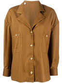 Giuliva Heritage Loose Fit Shirt With Blazer Collar And Pocket