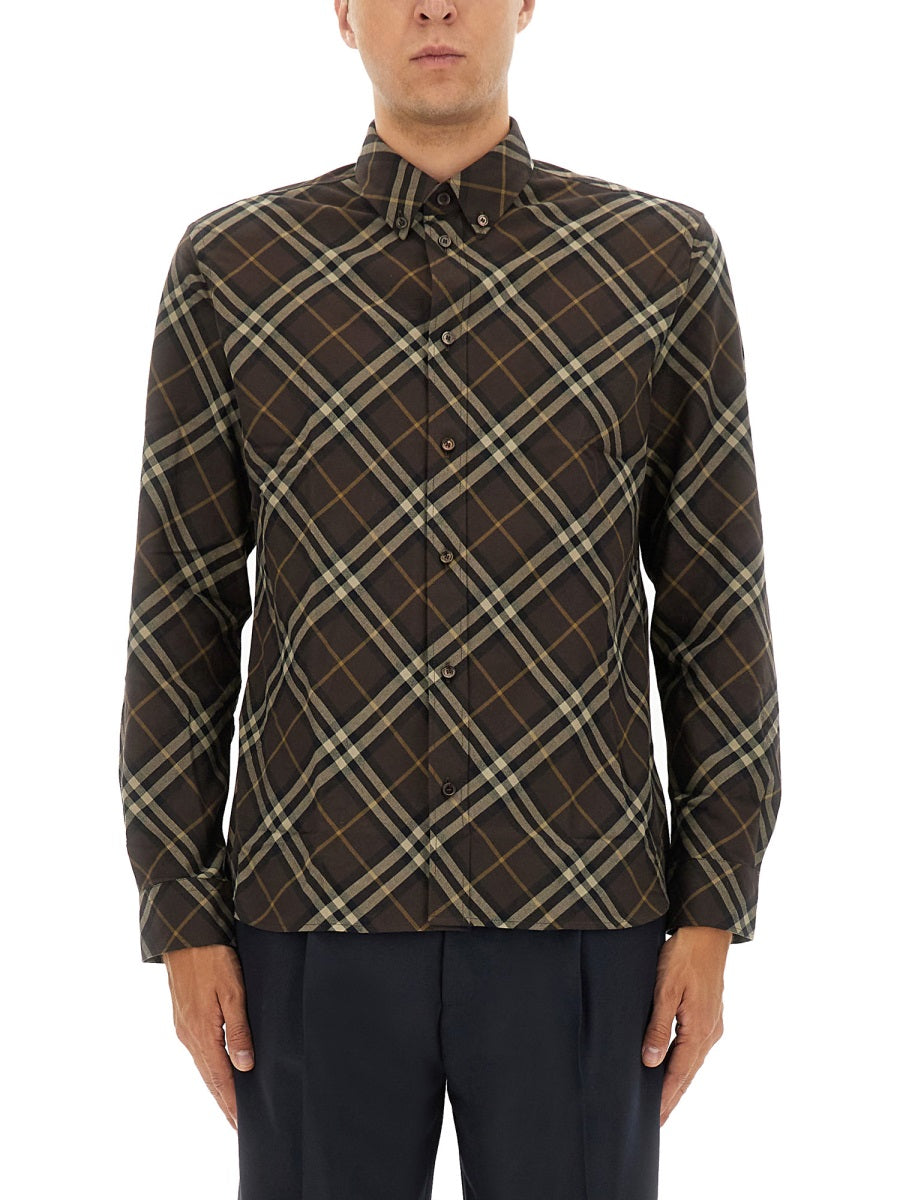 Burberry Cotton Flanel Check Shirt