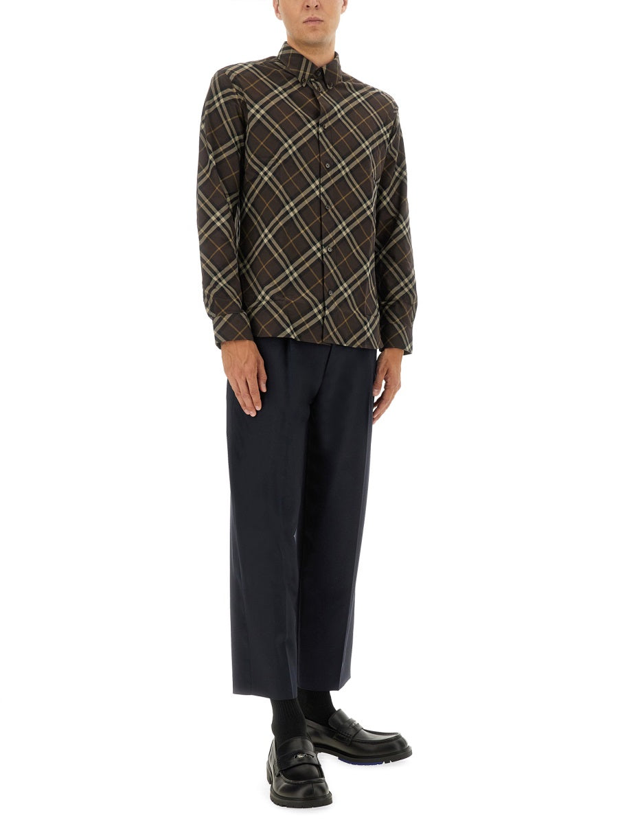 Burberry Cotton Flanel Check Shirt