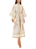 Zimmermann Midi Dress With Buttons "Hypnotic"
