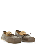 MM6 Maison Margiela Crocodile Effect Ballerina de cuero