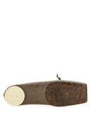 MM6 Maison Margiela Crocodile Effect Ballerina de cuero