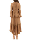 Zimmermann "Hypnotic Peplum" Ruffle Dress