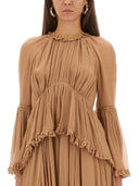 Zimmermann "Hypnotic Peplum" Ruffle Dress