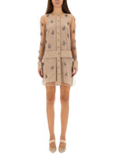 Fendi Tüllkleid mit Stickerei
