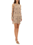 Fendi Tüllkleid mit Stickerei