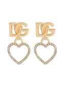 Dolce & Gabbana Stud Earrings With Hearts And Logo
