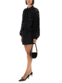 Patou Spitzenballonbluse