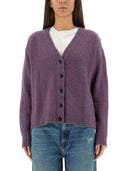 Amish Melange Crop Cardigan