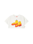 Tinycottons Crop T Shirt "Walk"