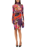 Pucci Orchid Print Midi nederdel