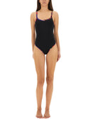 Costume da bagno a un pezzo pucci con bordi stampati