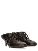 Dries Van Noten Leather Slip On Mules