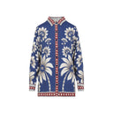 Farm Rio Luna Blue Shirt