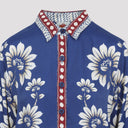 Farm Rio Luna Blue Shirt