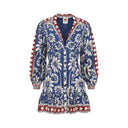 Farm Rio Luna Blue Mini Dress