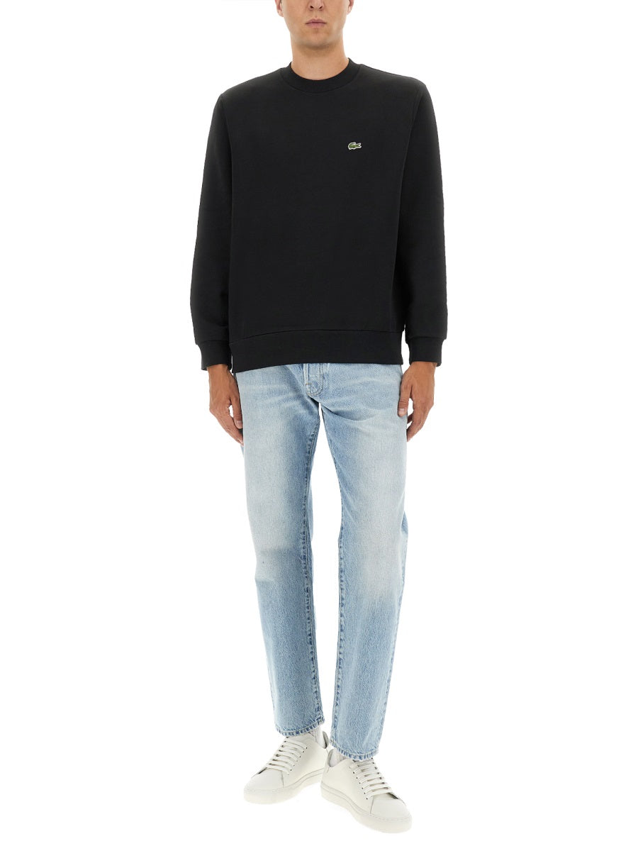 Lacoste Fleece Sweatshirt med logo