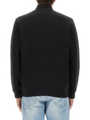 Sudadera con cremallera de tres cuartos