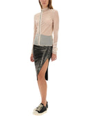 Rick Owens Lilien drapierte Midi -Rock
