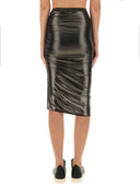 Rick Owens Lilien drapierte Midi -Rock