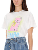 Ganni T Shirt "Kitty"