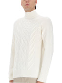 Boss Camel " Hector" Cable Knit Sweater