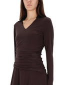 Vestido midi asimétrico de Tory Burch