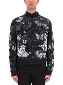 Versace Jeans Couture Cotton Fleece Bomber Jacket