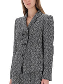Boss Herringbone Tweed Blazer