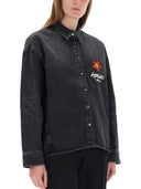 Kenzo "Workwear" Shirt With Kenzo X Futura 2000 Embroidery