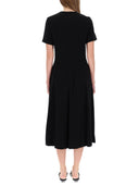 Theory Midi Dress In "Admiral Crêpe"
