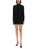 Camisa con cuello drapeado de Versace Jeans Couture