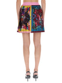 Versace Jeans Couture Pleated Print Skirt