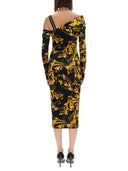 Versace Jeans Couture "Porcelain Baroque" Print Dress