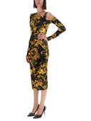 Versace Jeans Couture "Porcelain Baroque" Print Dress