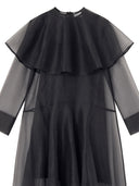 Ganni Long Dress With Hoop Collar