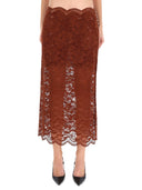 Falda midi de encaje Rabanne