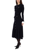 Self Portrait Midi Dress With Belt