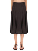 Fendi Ff Silk Skirt