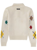 Msgm Polo Shirt With "Argyle Multicolor" Pattern