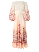 Robe longue à col en V Zimmermann