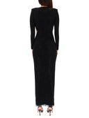 Self Portrait "Rhinestones" Long Dress