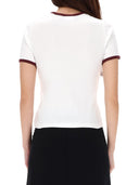 Camiseta Courreges "Contraste de firma"