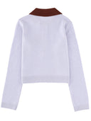 Self Portrait Jersey With Contrasting Collar