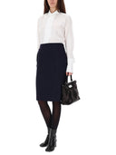 Maison Margiela Midi Skirt With Zipper Detail