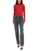 Marine Serre Mesh Top With Logo
